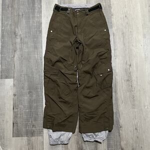 Bonfire Horizon Extra Baggy Brown Ski Snowboard Mens Wide Snow Winter Pants M